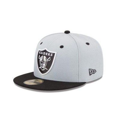 Black Las Vegas Raiders Hat - New Era NFL 2Tone 59FIFTY Fitted Caps USA4165739